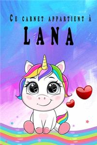 Ce carnet appartient à LANA