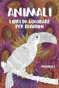 Libri da colorare per bambini - Mandala - Animali