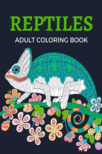 Reptiles Adult Coloring Book