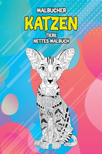 Malbücher - Nettes Malbuch - Tiere - Katzen