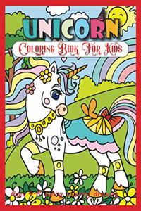 Unicorn Coloring Book For Kids Ages 4-8 Funny Coloring Drawing