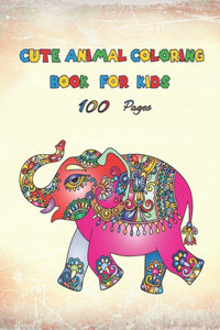 Cute Animal Coloring Book For Kids