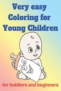 very easy coloring for young children