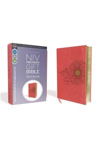 Niv, Premium Gift Bible, Youth Edition, Leathersoft, Coral, Red Letter Edition, Comfort Print