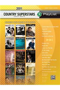 2011 Country Superstars Sheet Music Playlist