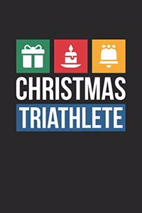 Christmas Notebook 'Christmas Triathlete' - Christmas Gift Candle Bell Funny Christmas Triathlete - Christmas Journal