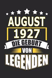 August 1927 Die Geburt von Legenden
