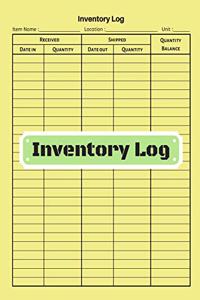 Inventory log