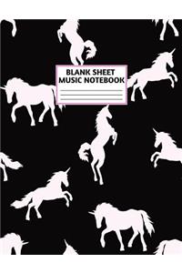 Blank Sheet Music Notebook