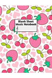 Blank Sheet Music Notebook
