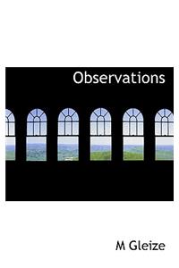 Observations