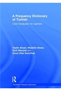 A Frequency Dictionary of Turkish