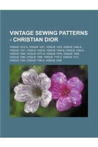 Vintage Sewing Patterns - Christian Dior