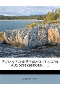 Botanische Beobachtungen Aus Spitzbergen