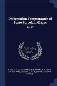 Deformation Temperatures of Some Porcelain Glazes
