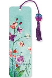 Beaded Bkmk Fuchsia Blooms