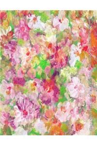 Beautiful Pink and Red Blooming Floral 2017 Monthly Planner