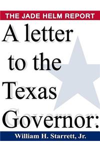 A Letter to the Texas Governor