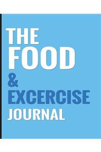 The Food & Exercise Journal - Blue Design