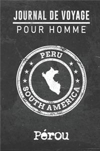 Journal de Voyage pour homme Pérou