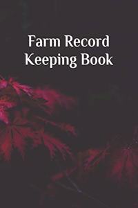 Farm Record Keeping Book