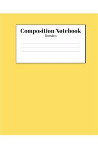 Composition Notebook - Unruled