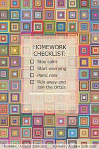 Homework Checklist- Stay Calm, Start Worrying