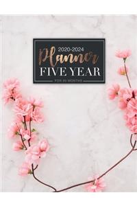 2020-2024 Five Year Planner for 60 Months