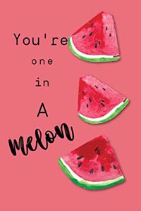 Watermelon notebook You're one in a melon