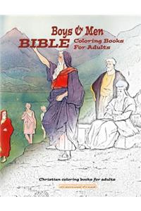 Men and boys Bible Christian Coloring Book For Adults