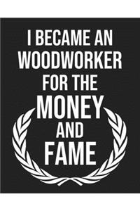 I became a Woodworker for the Money and Fame