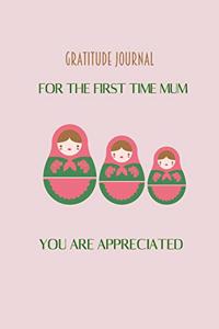 Gratitude journal for the first time mum