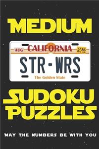 Medium Sudoku Puzzles: 202 9x9 Grid, solutions. All Ages USA Edition. Gift this strange thing to friends, fans that marvel popular star TV series and war movies. Custom ar