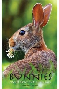 Bunnies Pocket Monthly Planner 2019