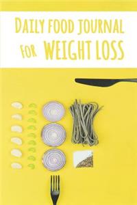 Daily Food Journal for Weight Loss