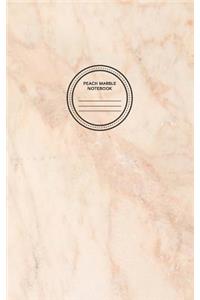 Peach Marble Notebook