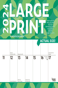 Large Print 2024 Square