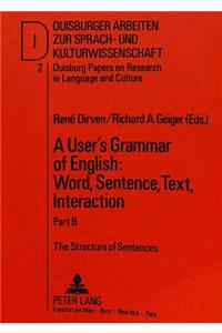 The User's Grammar of English