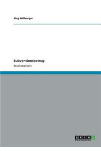 Subventionsbetrug