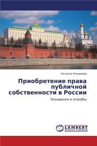 Priobretenie Prava Publichnoy Sobstvennosti V Rossii
