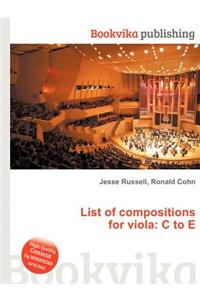 List of Compositions for Viola