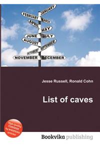 List of Caves