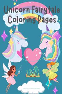 Unicorn Fairytale Coloring Pages