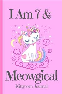 Kittycorn Journal I Am 7 & Meowgical