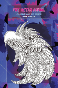 Coloring Book for Adults The Ocean Animal - Under 10 Dollars