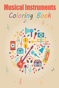 Musical Instruments Coloring Book