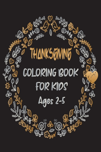 Thanksgiving Coloring Book For Kids Age 2-5