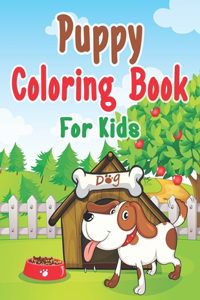 Puppy Coloring Book For Kids