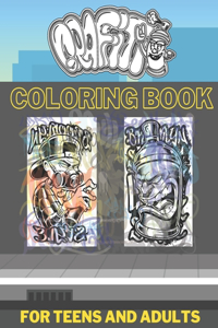 Graffiti Coloring Book For Teens And Adults
