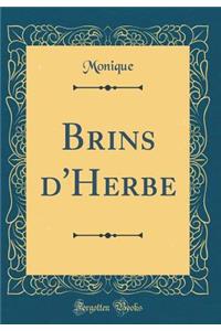 Brins D'Herbe (Classic Reprint)